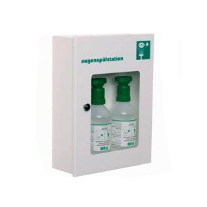 Armario metalico lavaojos dos botellas 500ml